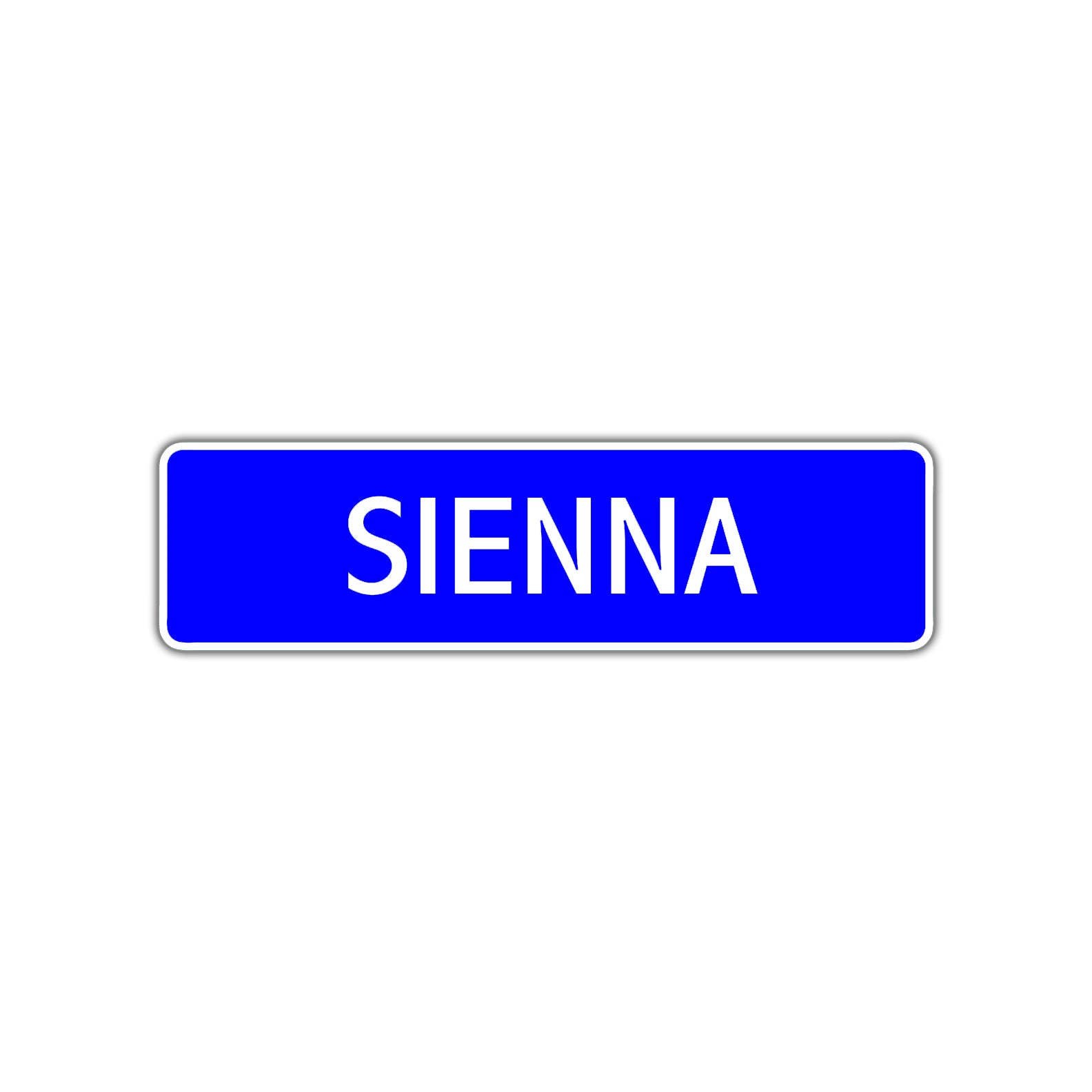 Sienna Street Sign Children Name Room Plate