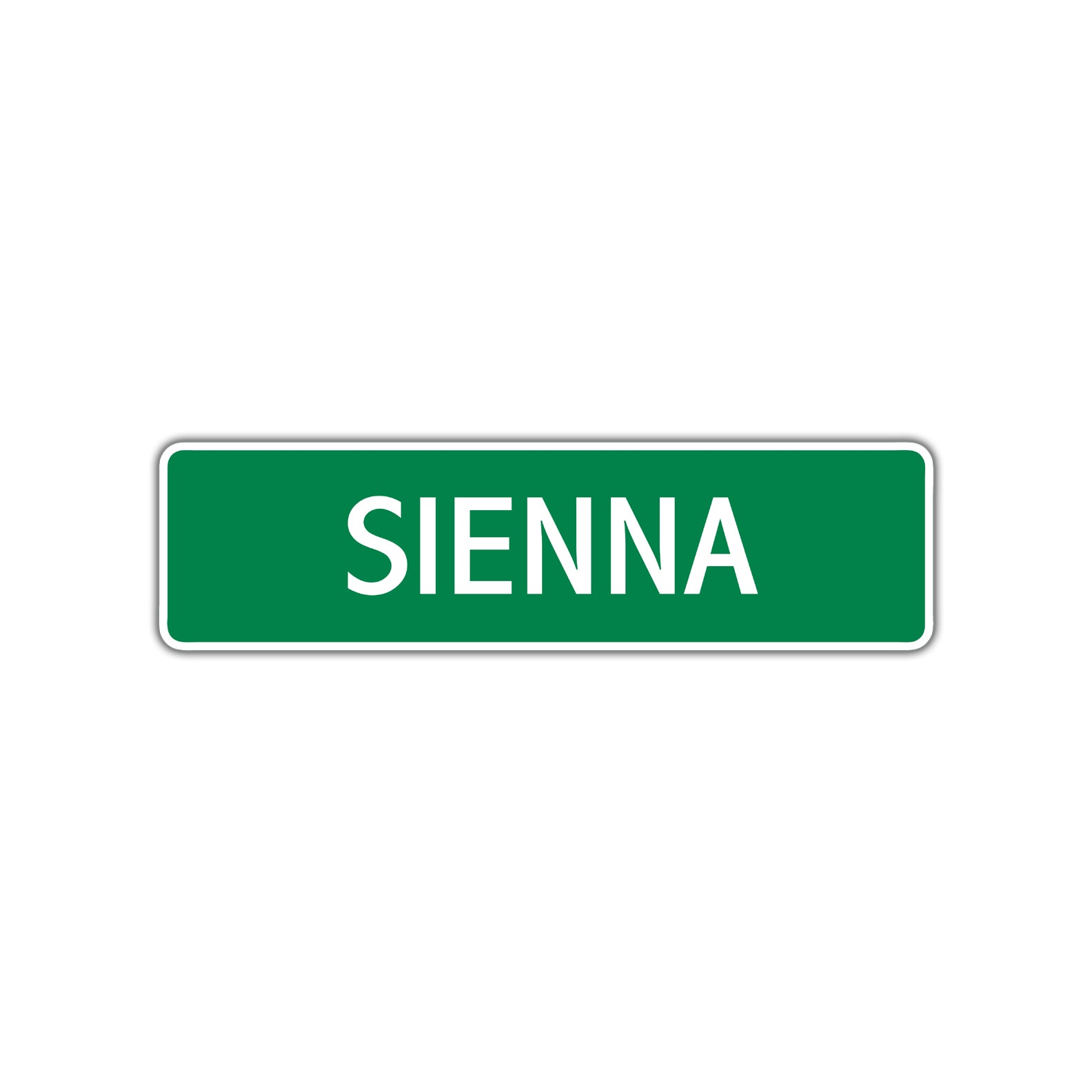 Sienna Street Sign Children Name Room Plate