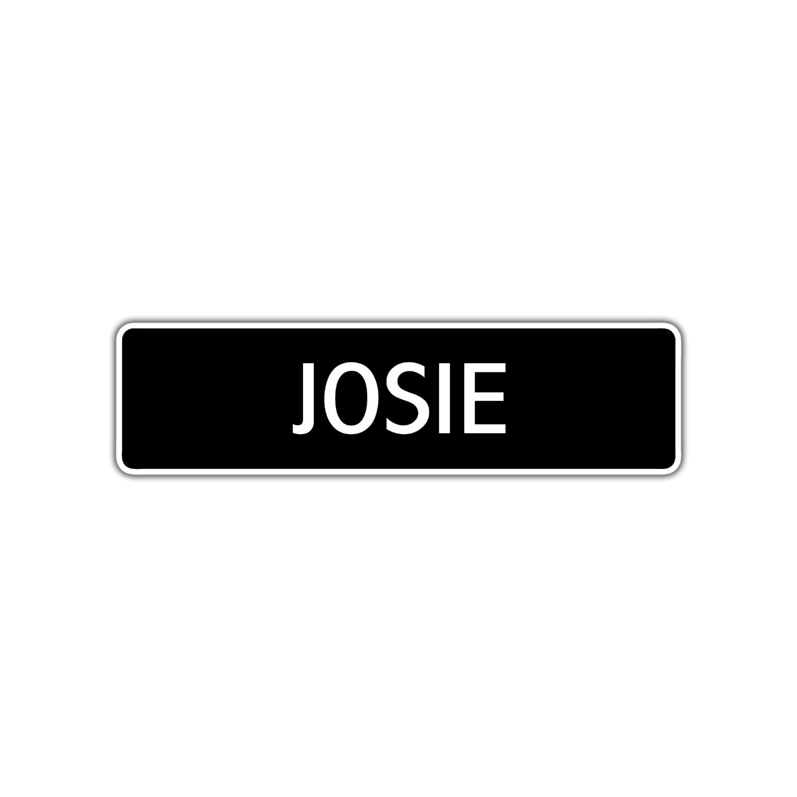 Josie Street Sign Children Name Room Plate