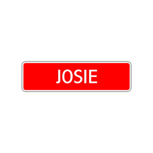 Josie Street Sign Children Name Room Plate