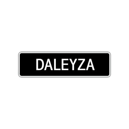 Daleyza Street Sign Children Name Room Plate