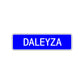 Daleyza Street Sign Children Name Room Plate