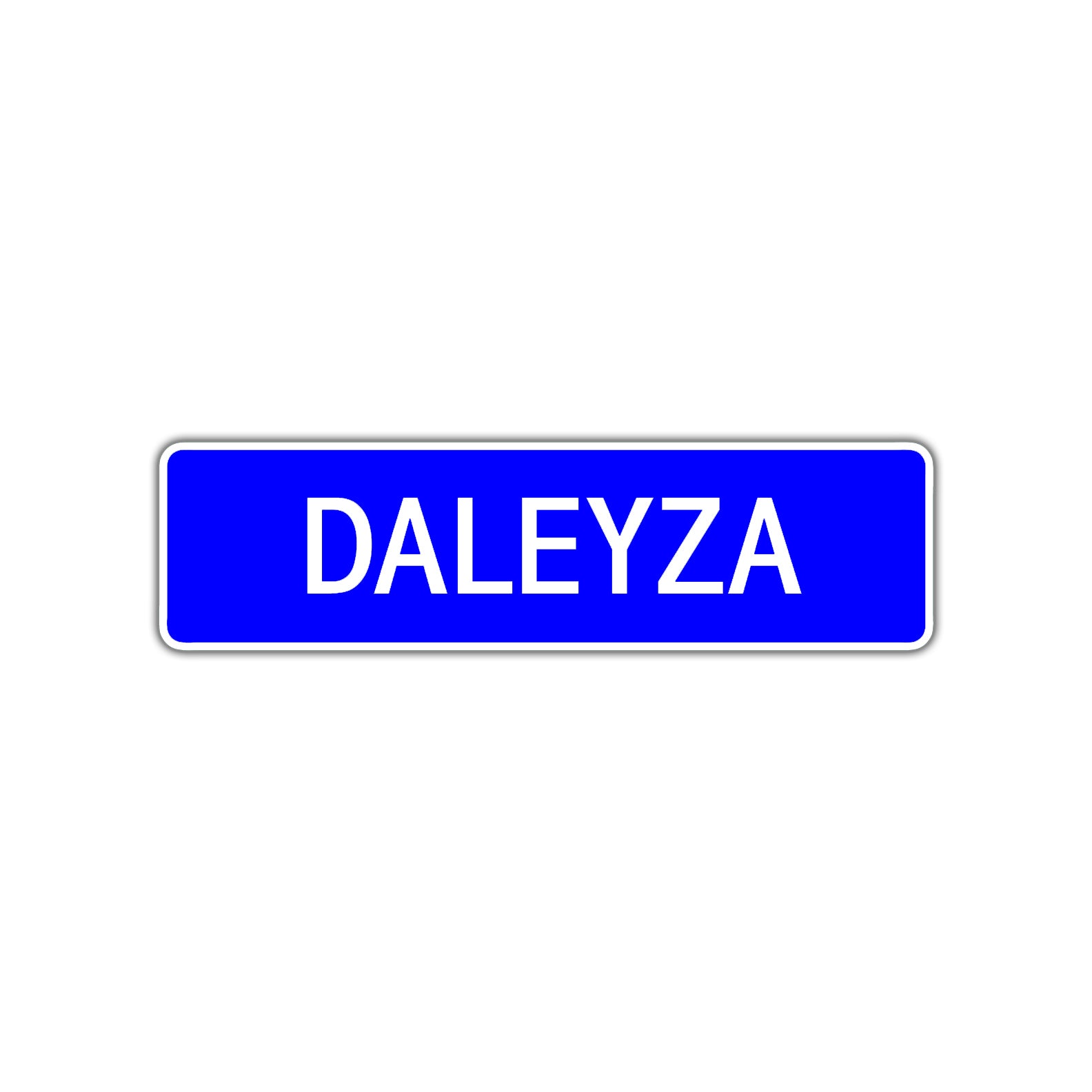 Daleyza Street Sign Children Name Room Plate