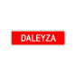 Daleyza Street Sign Children Name Room Plate