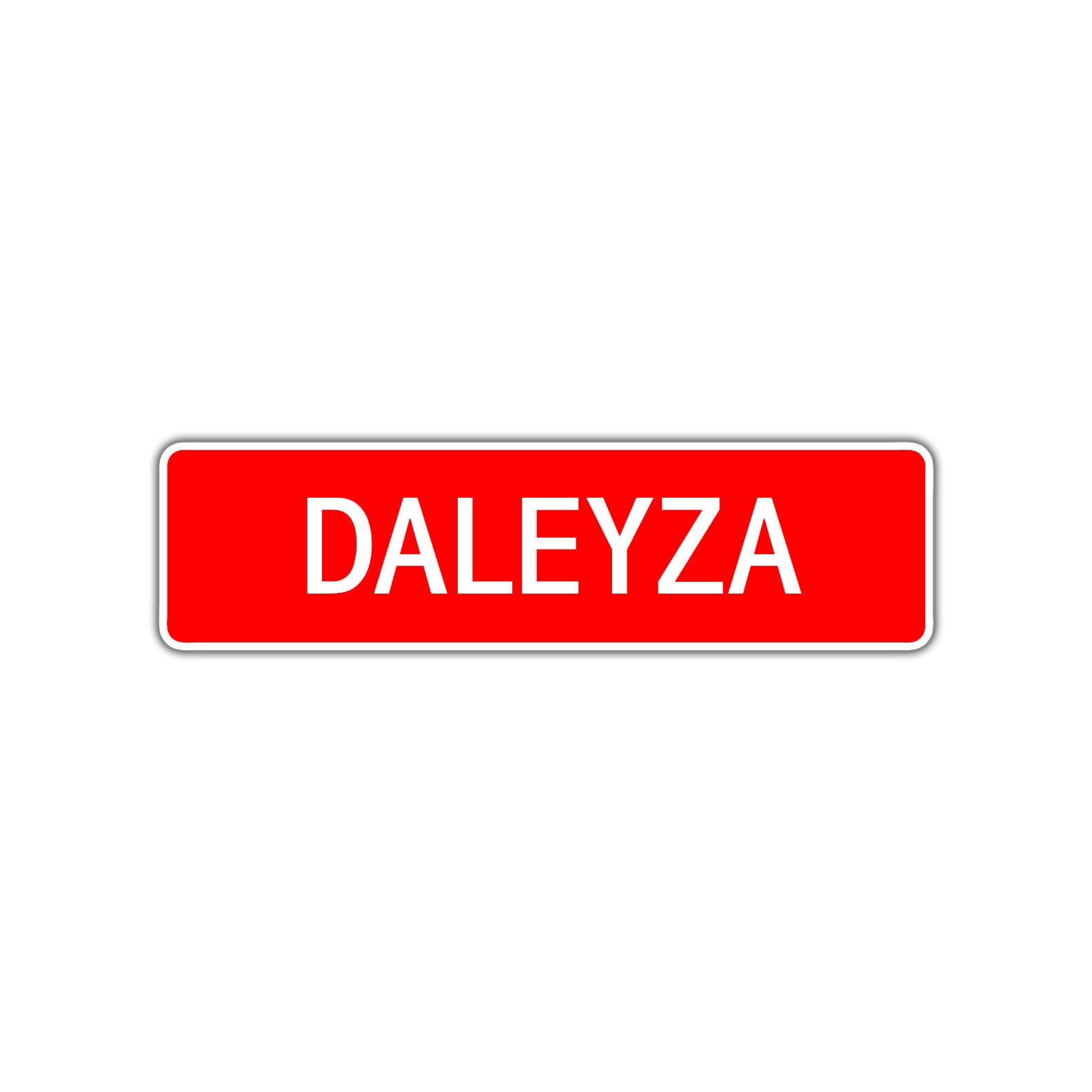 Daleyza Street Sign Children Name Room Plate