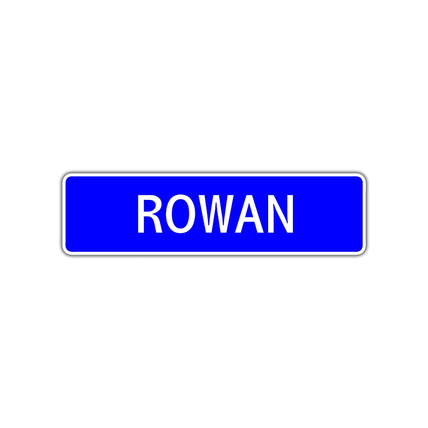 Rowan Street Sign Children Name Room Plate