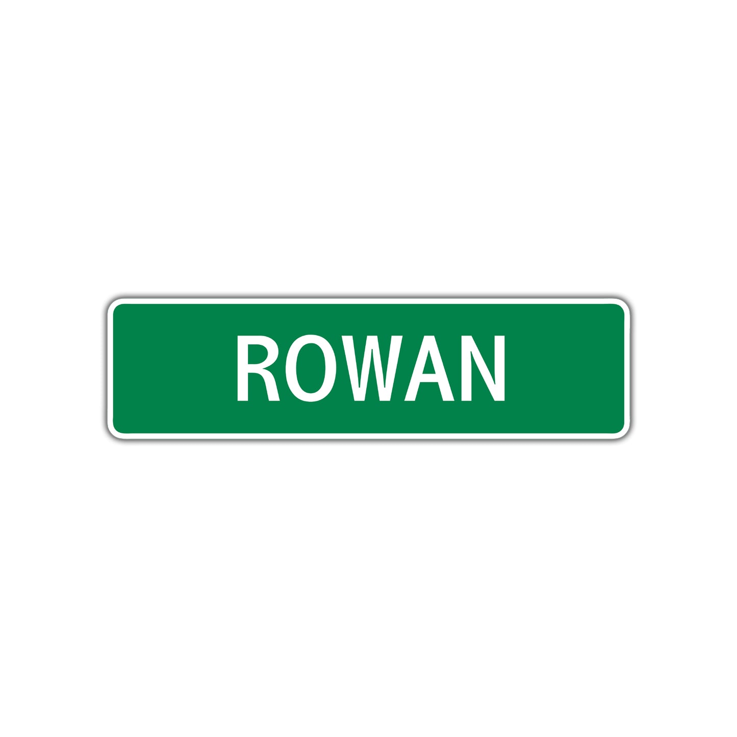 Rowan Street Sign Children Name Room Plate