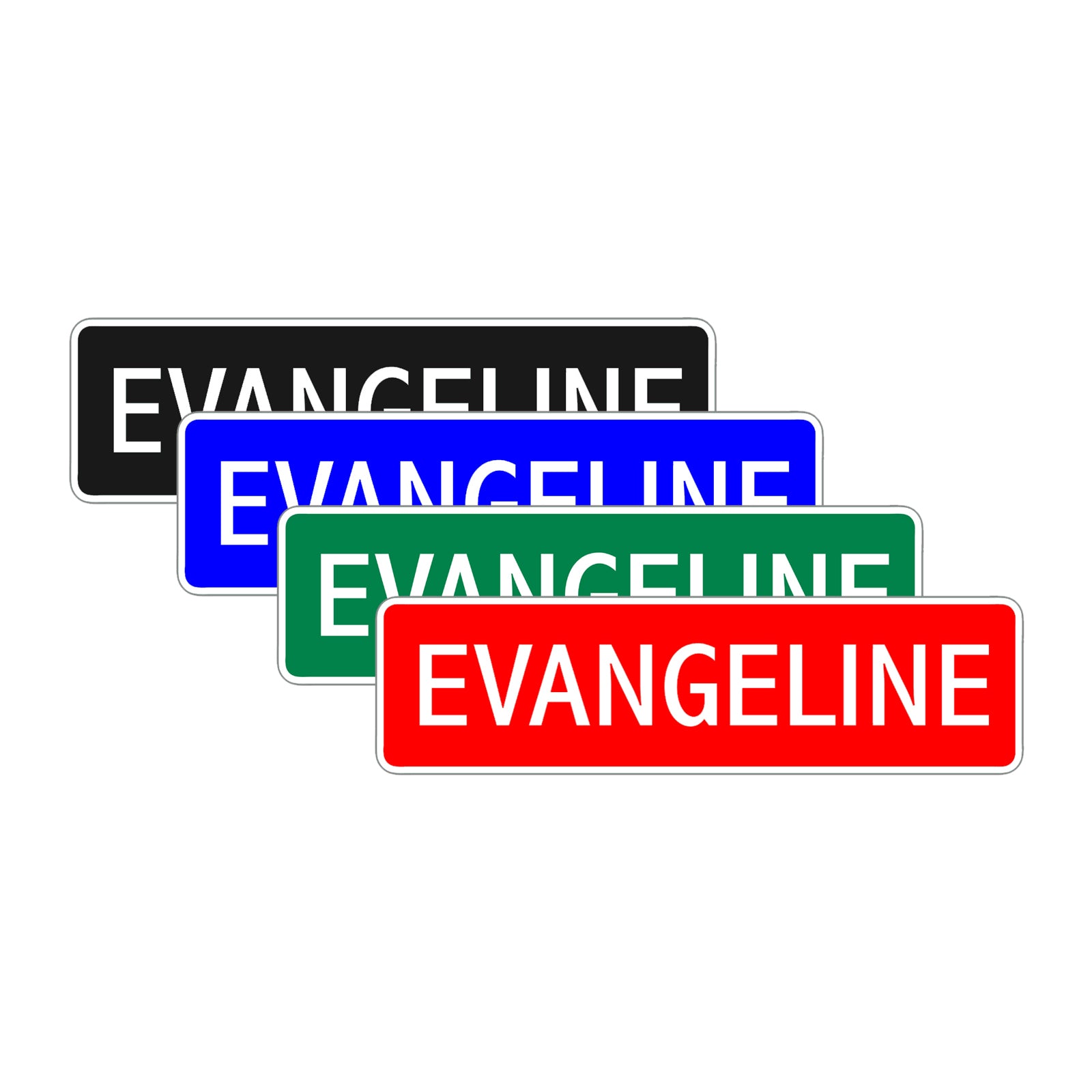 Evangeline Street Sign Children Name Room Plate