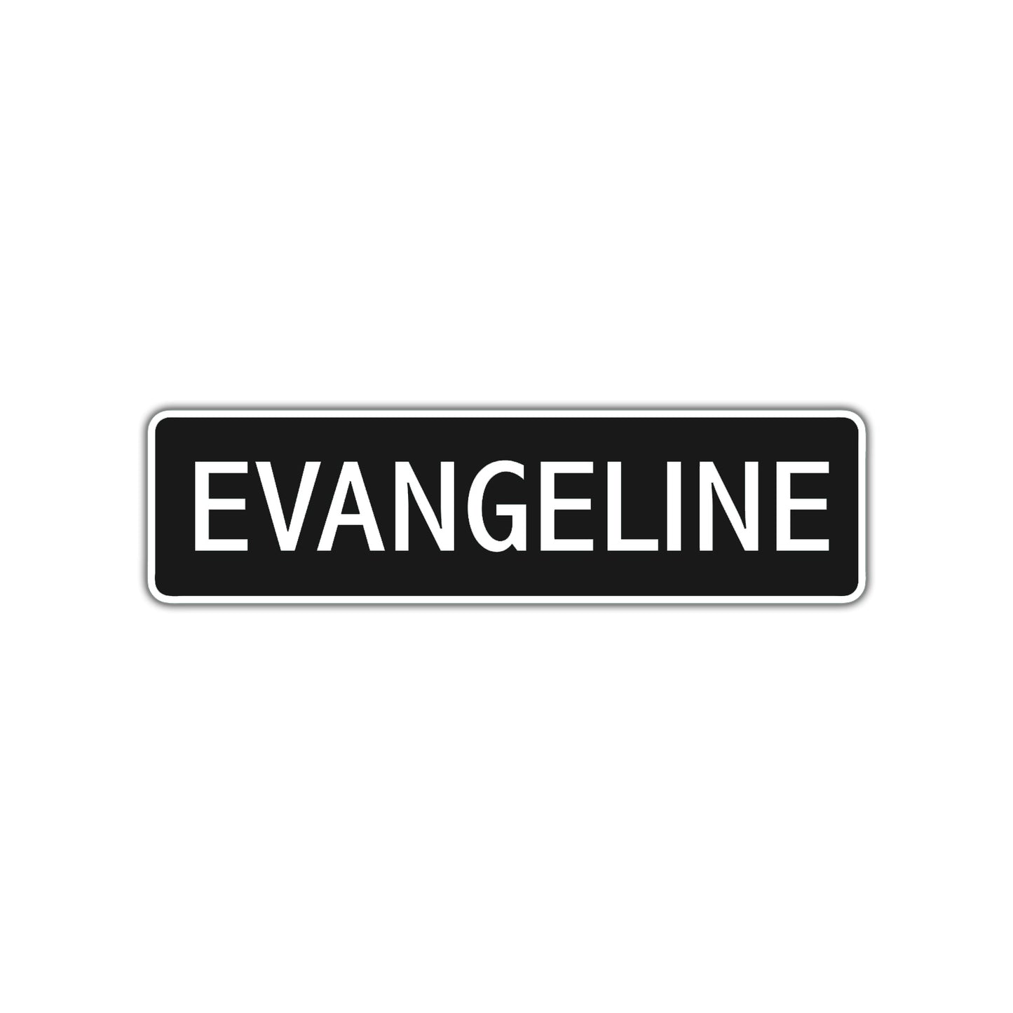 Evangeline Street Sign Children Name Room Plate