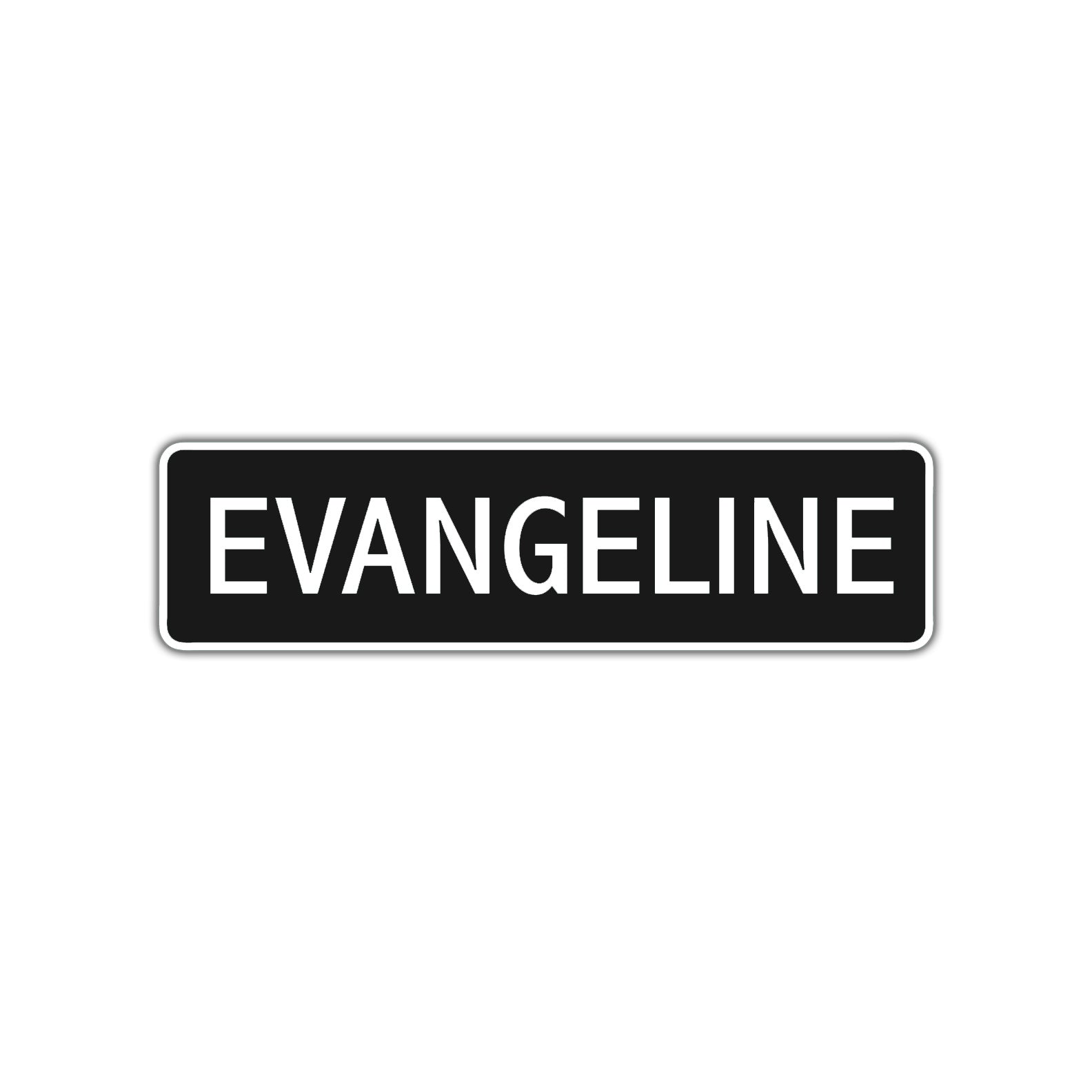 Evangeline Street Sign Children Name Room Plate