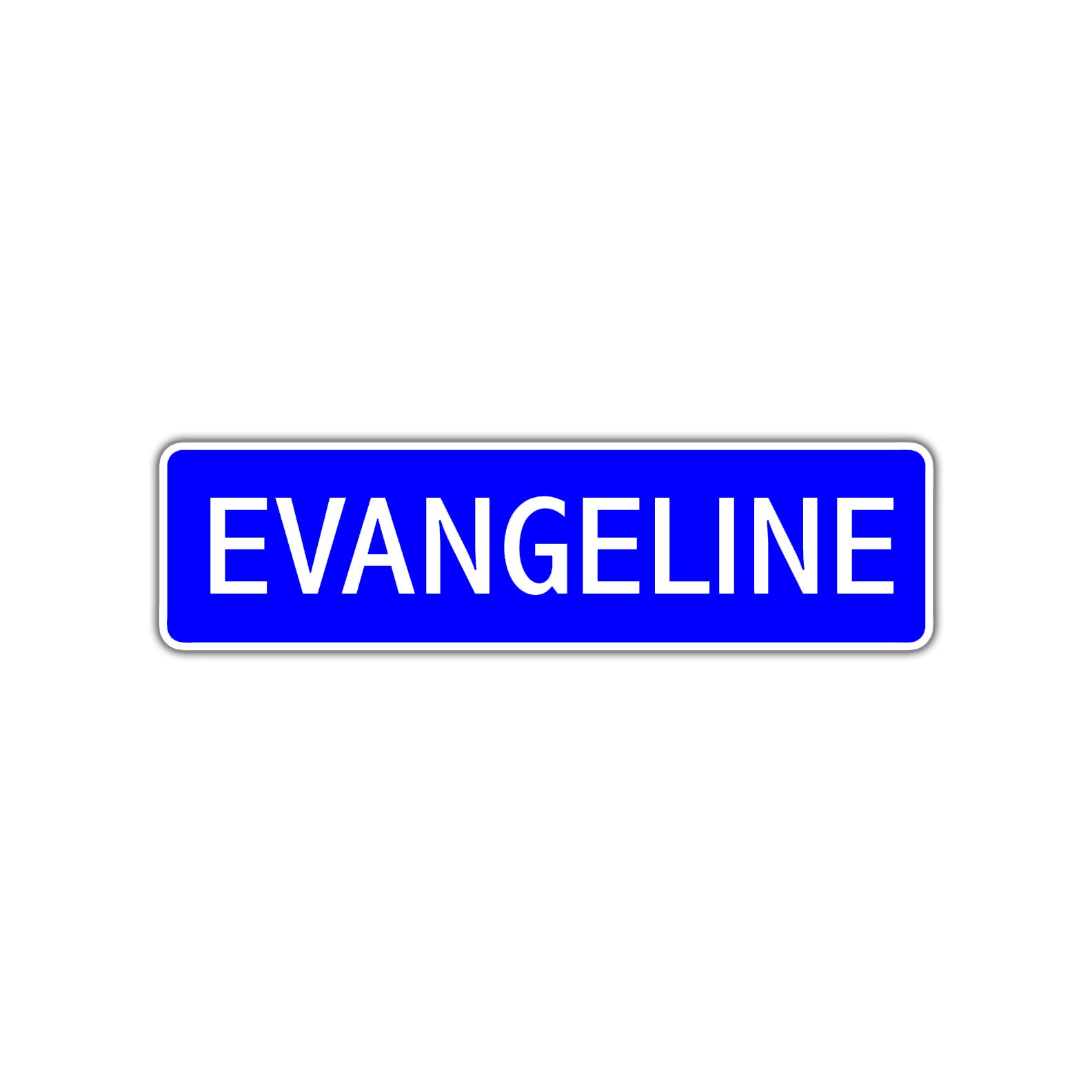 Evangeline Street Sign Children Name Room Plate