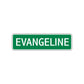 Evangeline Street Sign Children Name Room Plate