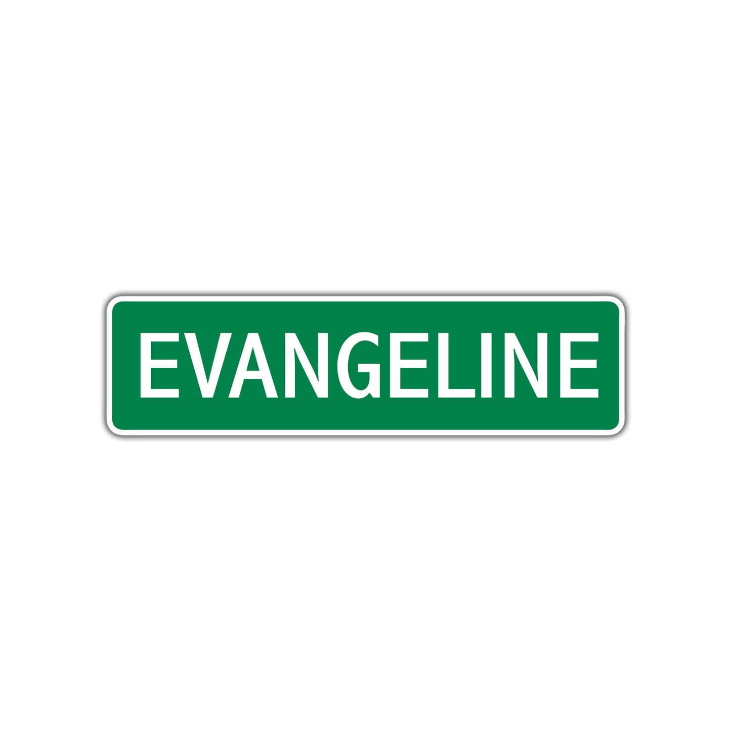 Evangeline Street Sign Children Name Room Plate