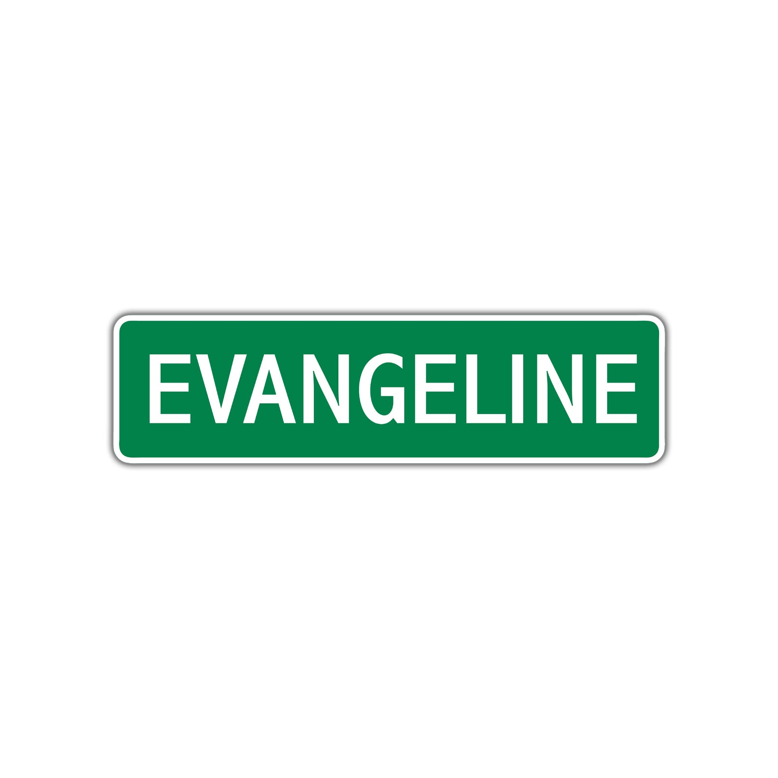 Evangeline Street Sign Children Name Room Plate