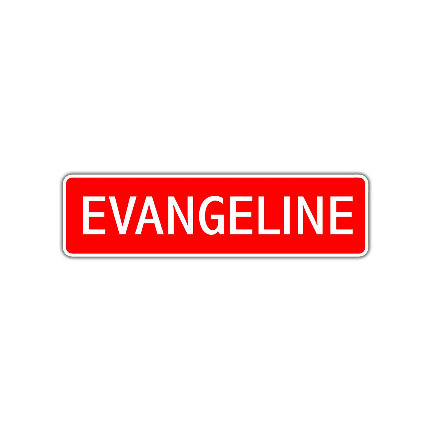 Evangeline Street Sign Children Name Room Plate