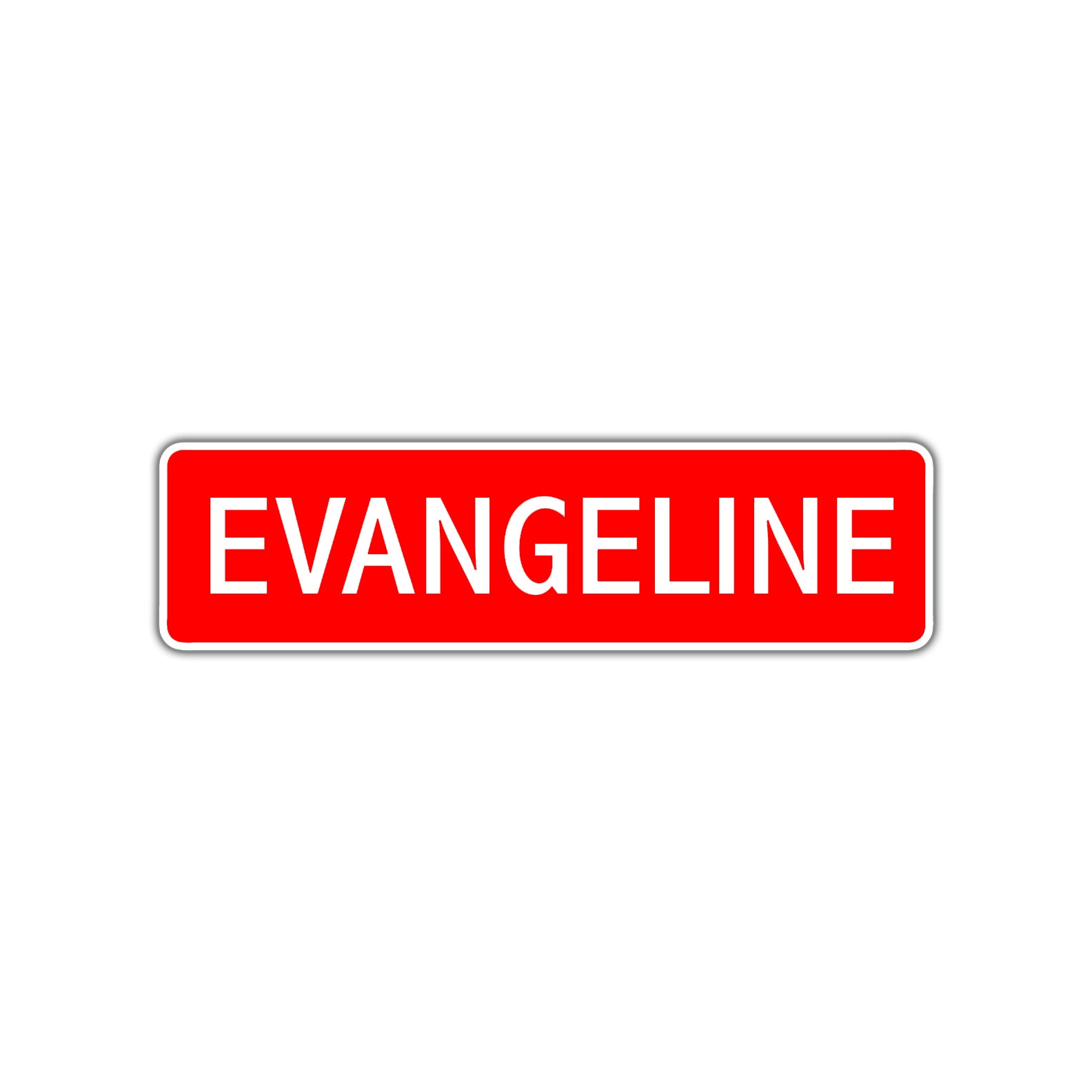 Evangeline Street Sign Children Name Room Plate