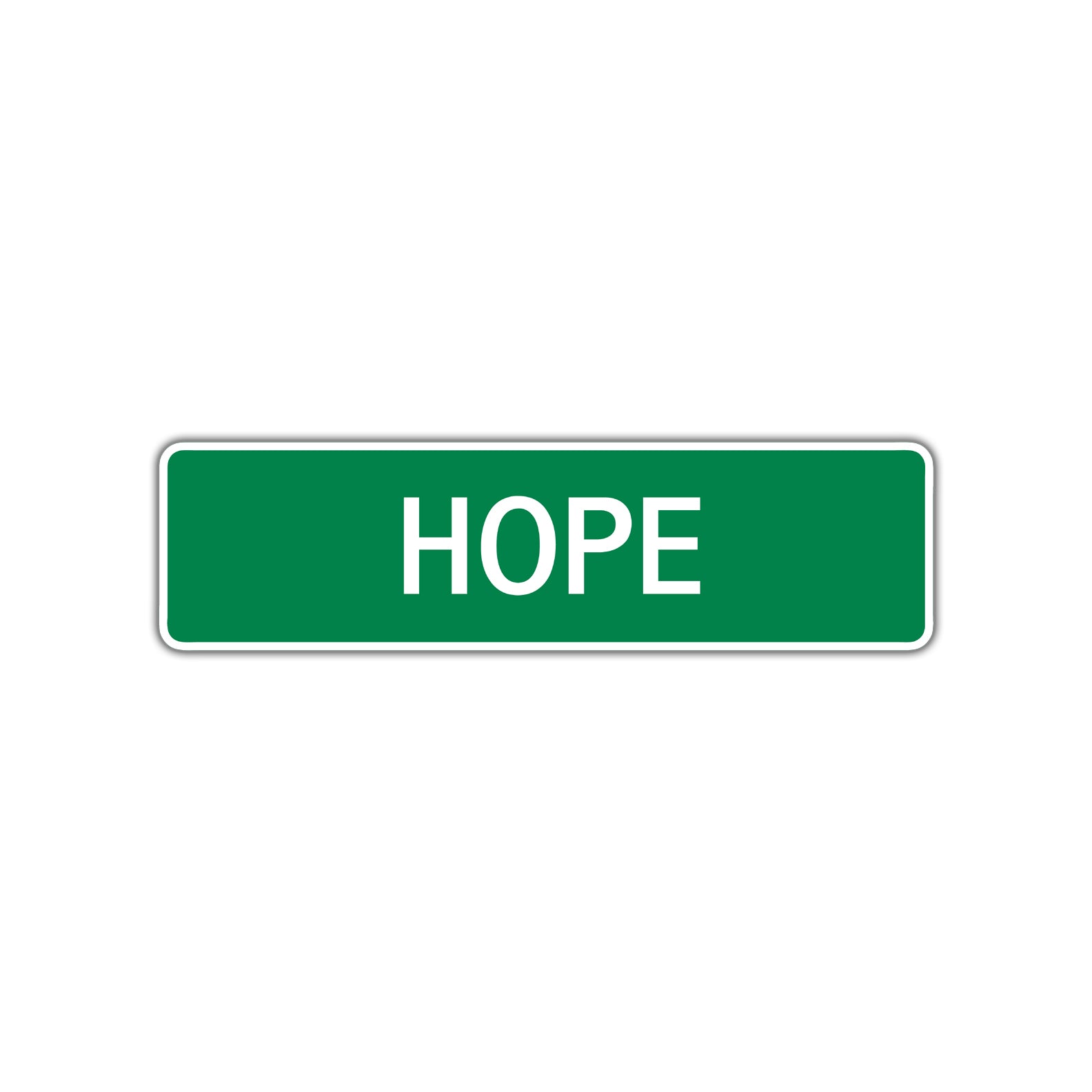 Hope Street Sign Children Name Room Plate