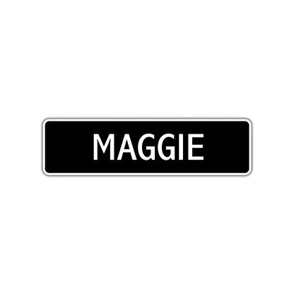 Maggie Street Sign Children Name Room Plate