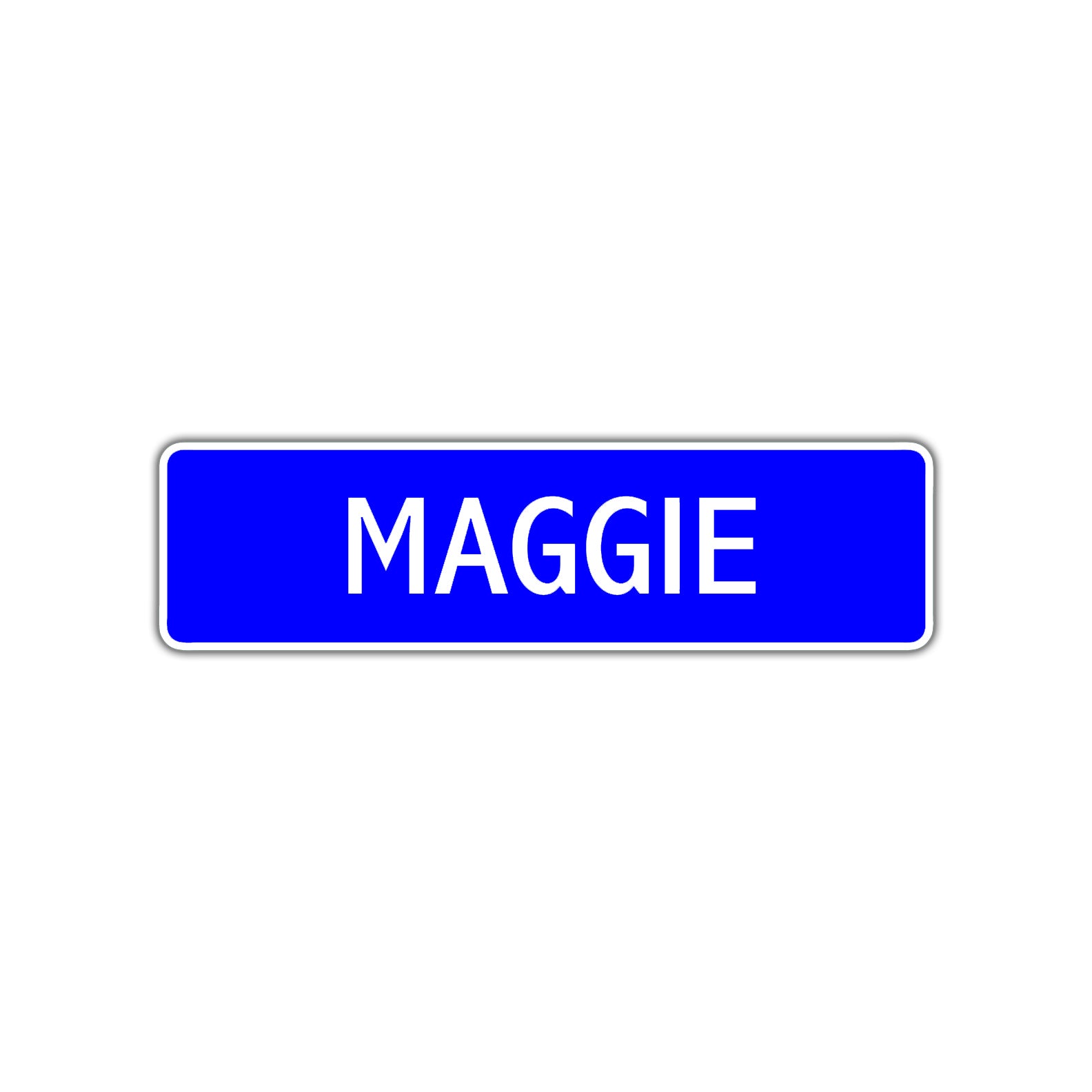 Maggie Street Sign Children Name Room Plate