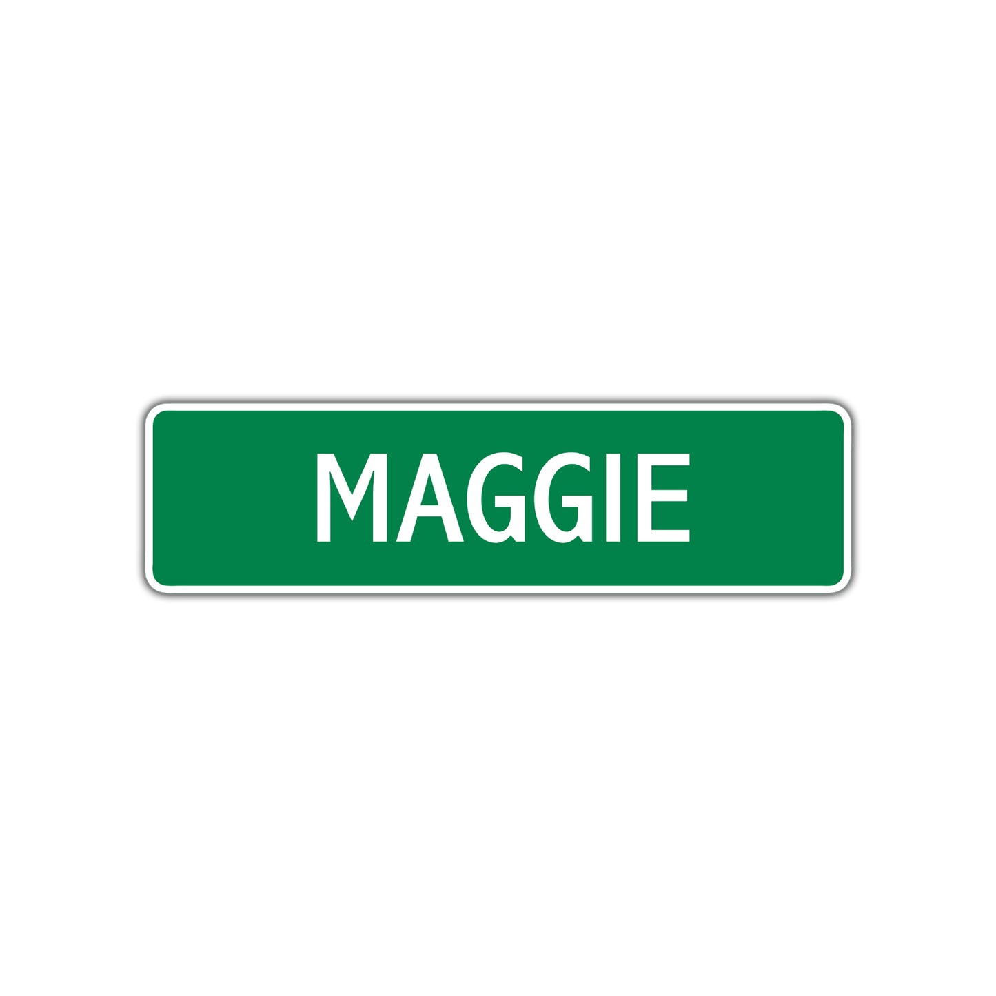 Maggie Street Sign Children Name Room Plate
