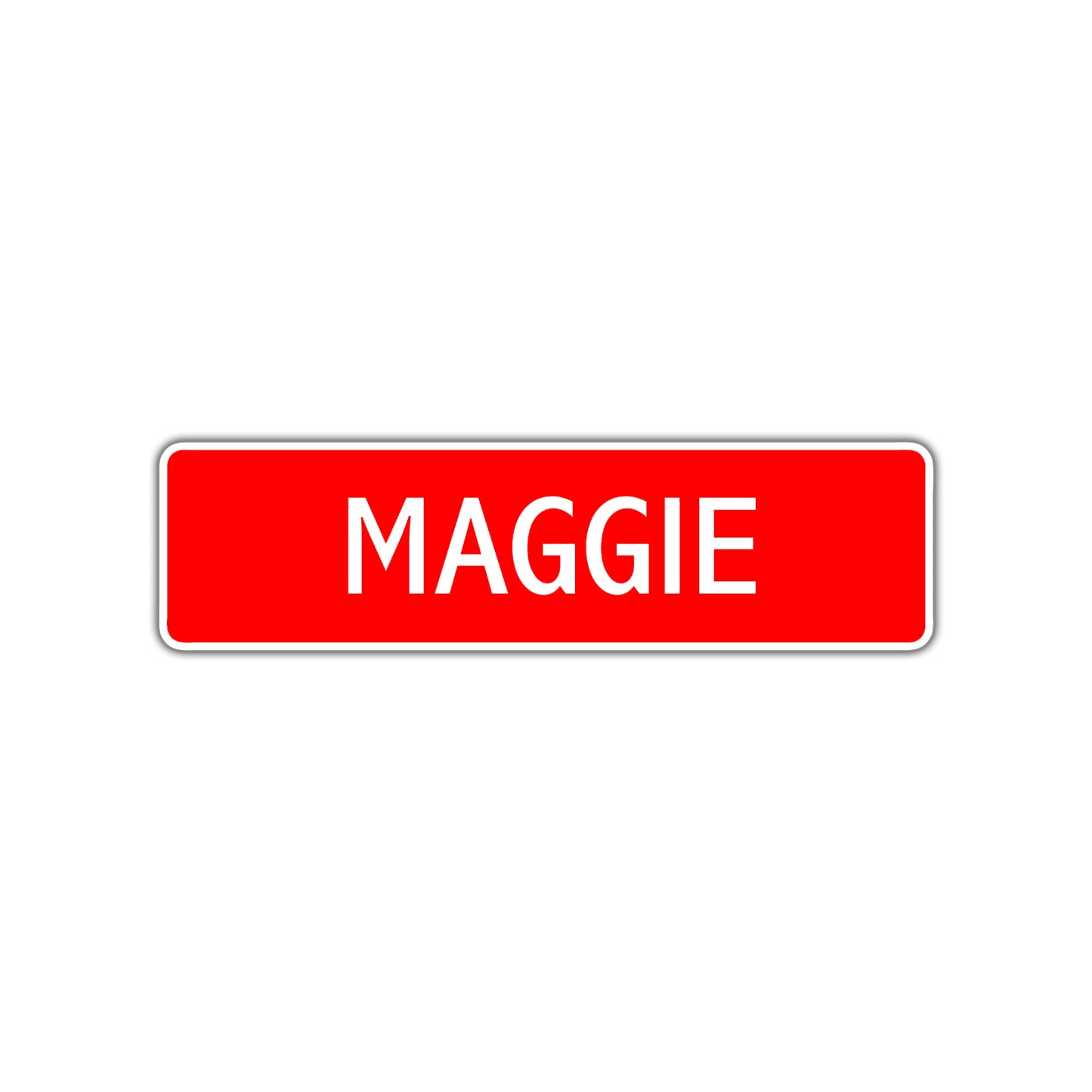 Maggie Street Sign Children Name Room Plate