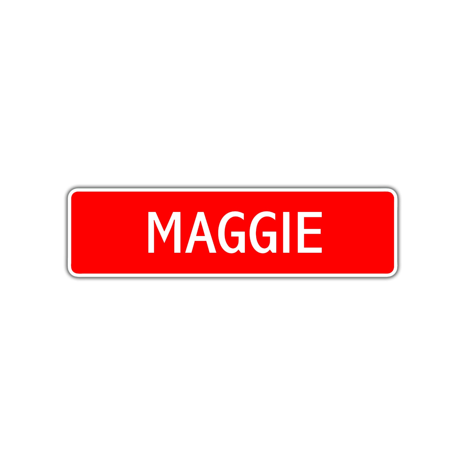 Maggie Street Sign Children Name Room Plate