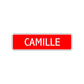 Camille Street Sign Children Name Room Plate