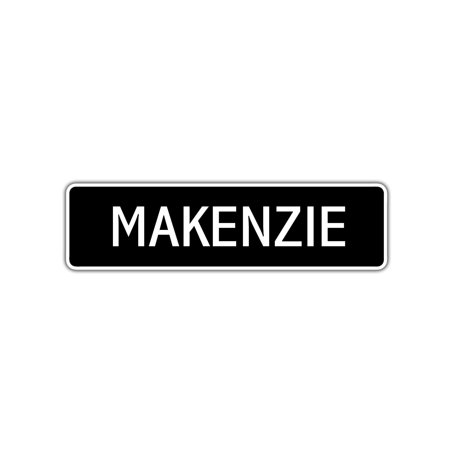 Makenzie Street Sign Children Name Room Plate