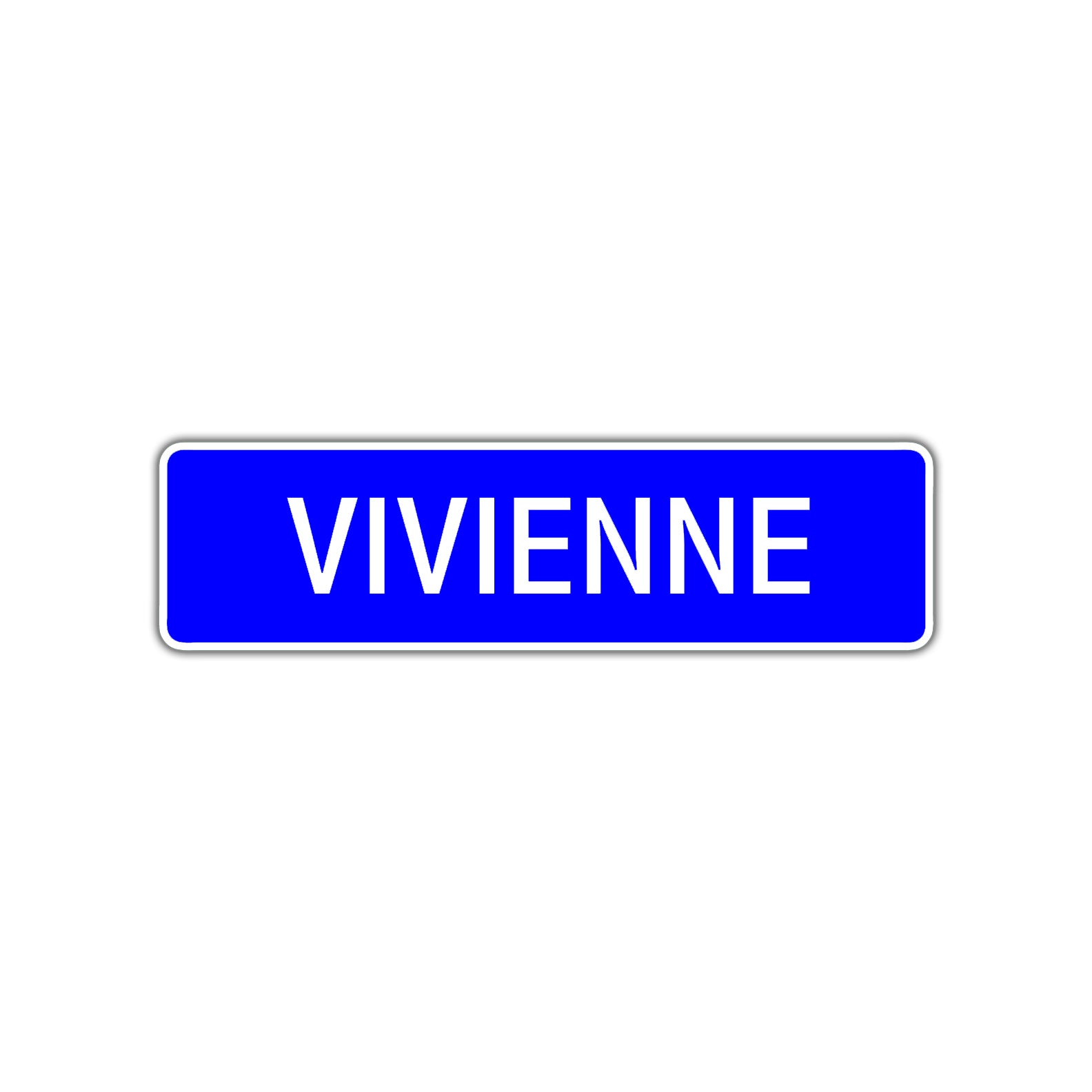 Vivienne Street Sign Children Name Room Plate