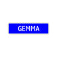 Gemma Street Sign Children Name Room Plate