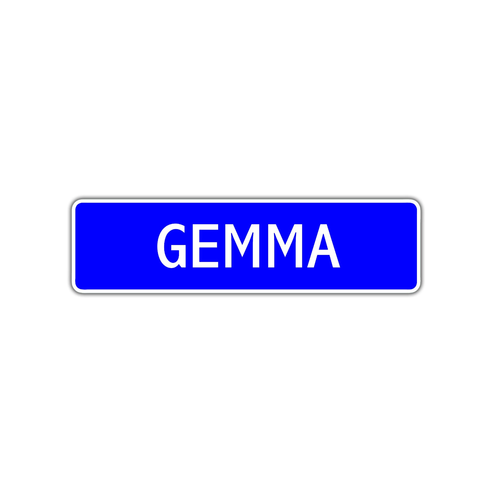 Gemma Street Sign Children Name Room Plate - Sign Fever
