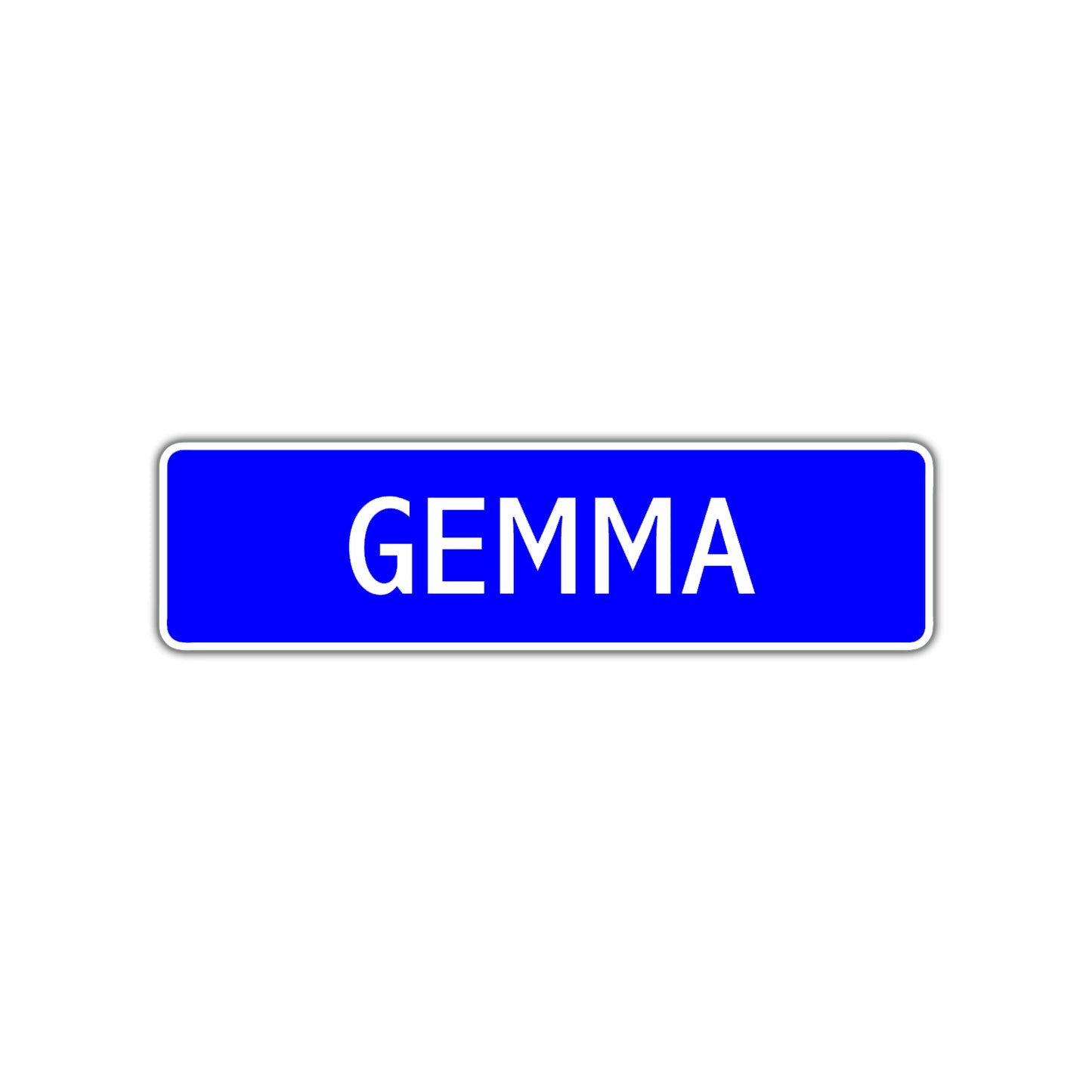 Gemma Street Sign Children Name Room Plate