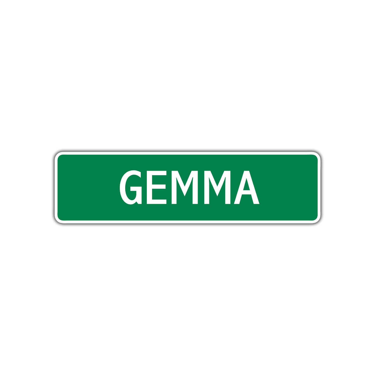 Gemma Street Sign Children Name Room Plate