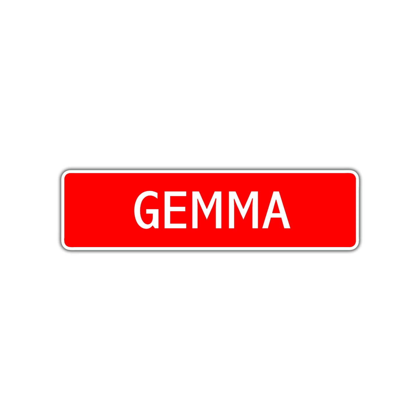 Gemma Street Sign Children Name Room Plate