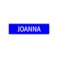 Joanna Street Sign Children Name Room Plate