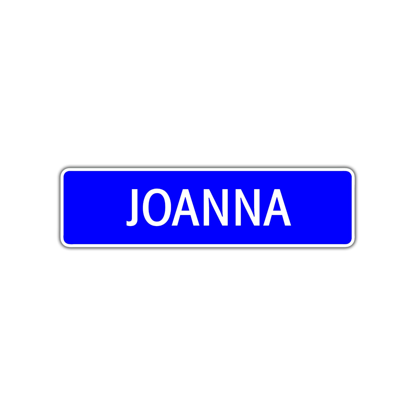 Joanna Street Sign Children Name Room Plate