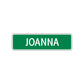 Joanna Street Sign Children Name Room Plate