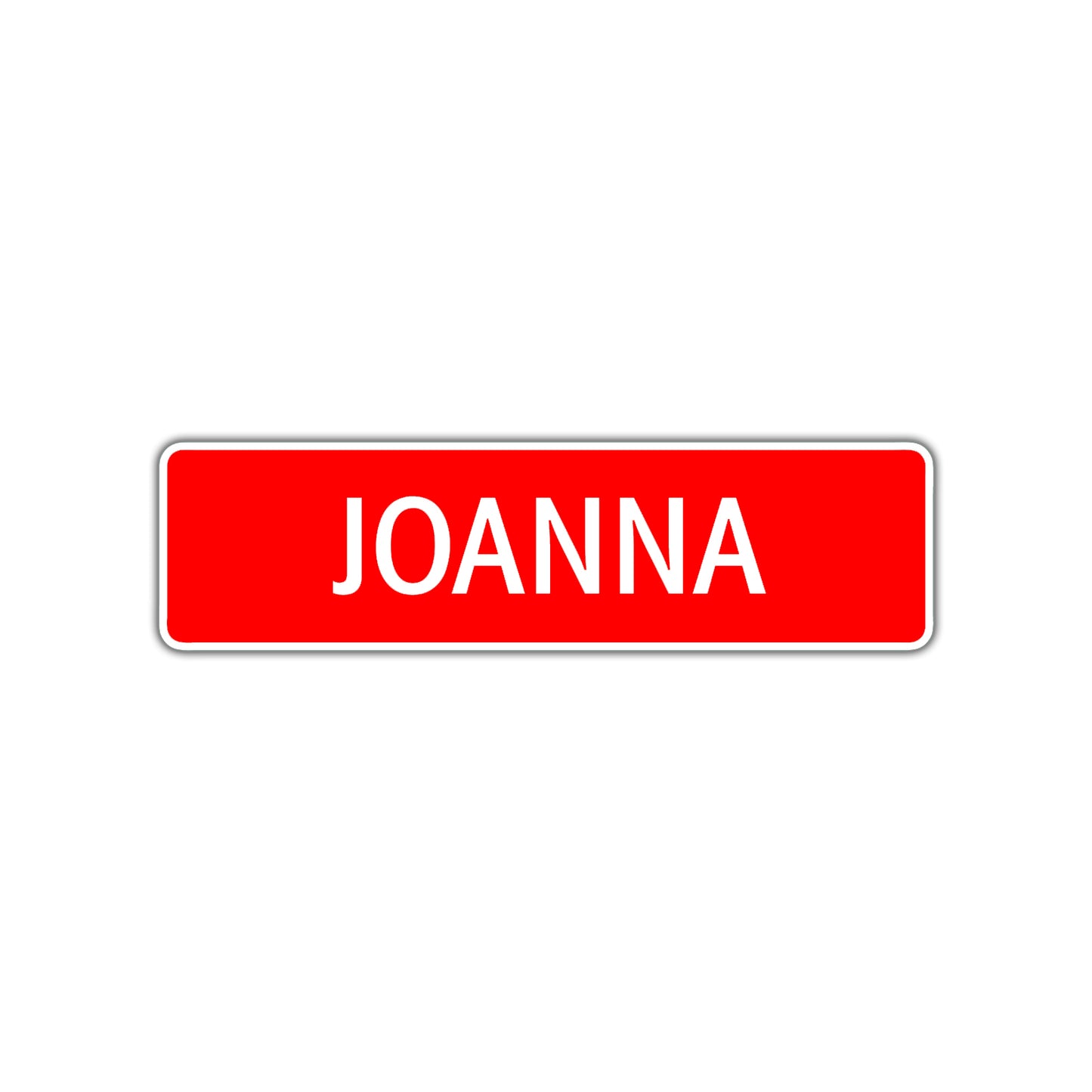 Joanna Street Sign Children Name Room Plate