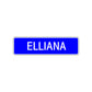 Elliana Street Sign Children Name Room Plate