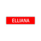 Elliana Street Sign Children Name Room Plate