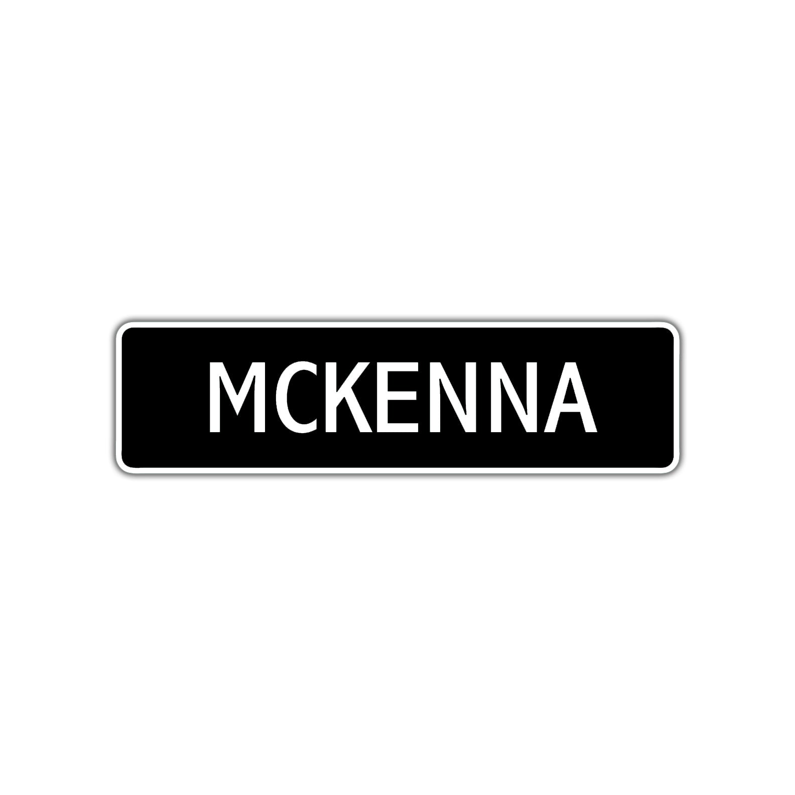 McKenna Street Sign Children Name Room Plate