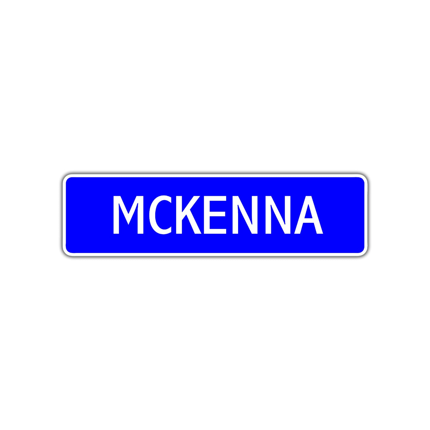 McKenna Street Sign Children Name Room Plate