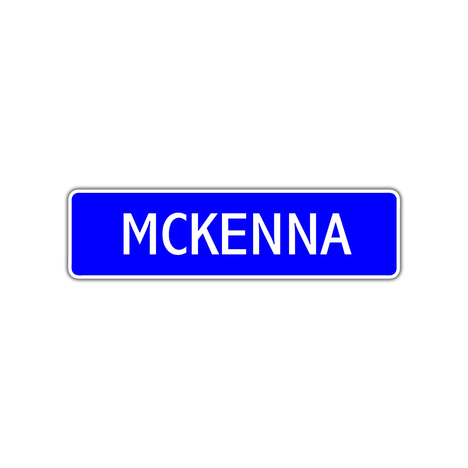 McKenna Street Sign Children Name Room Plate