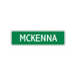 McKenna Street Sign Children Name Room Plate