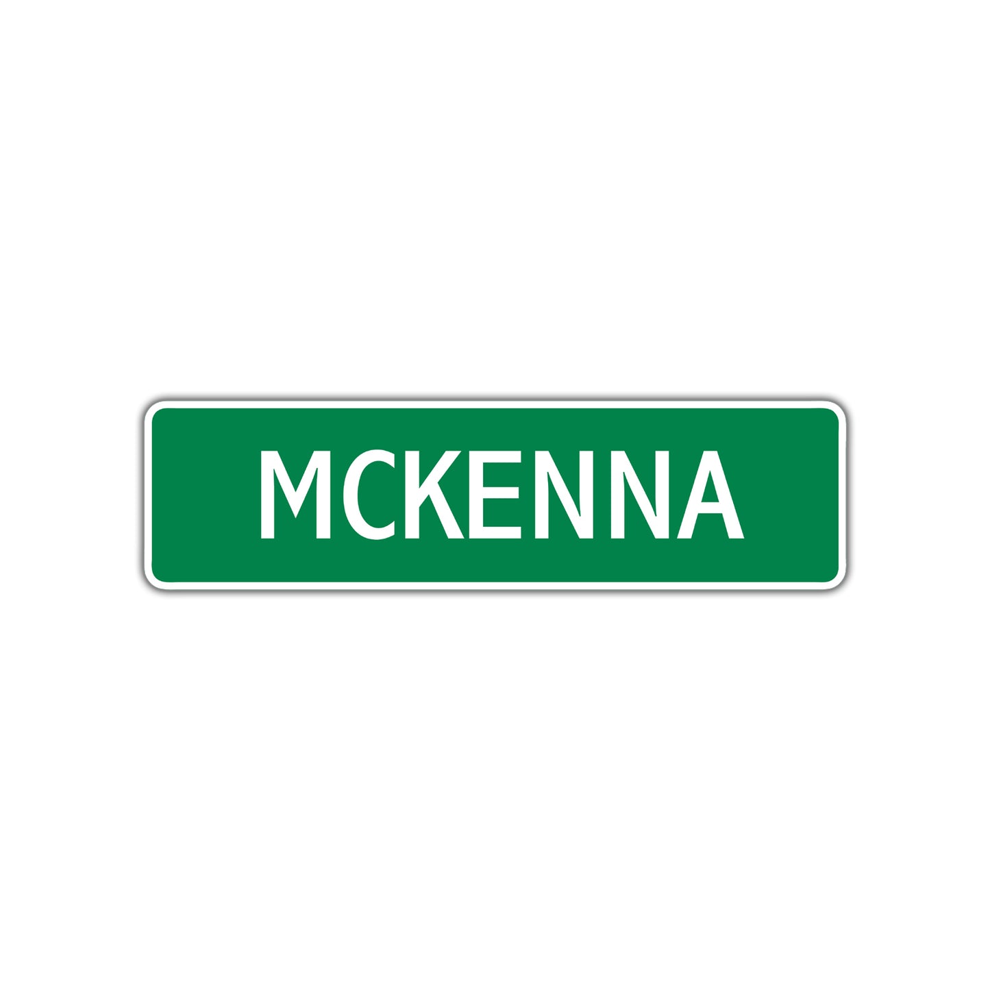 McKenna Street Sign Children Name Room Plate