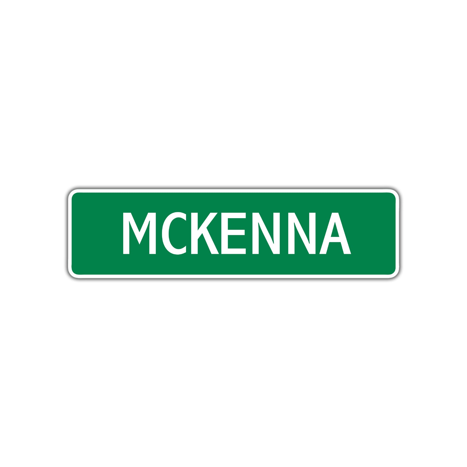McKenna Street Sign Children Name Room Plate