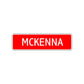 McKenna Street Sign Children Name Room Plate