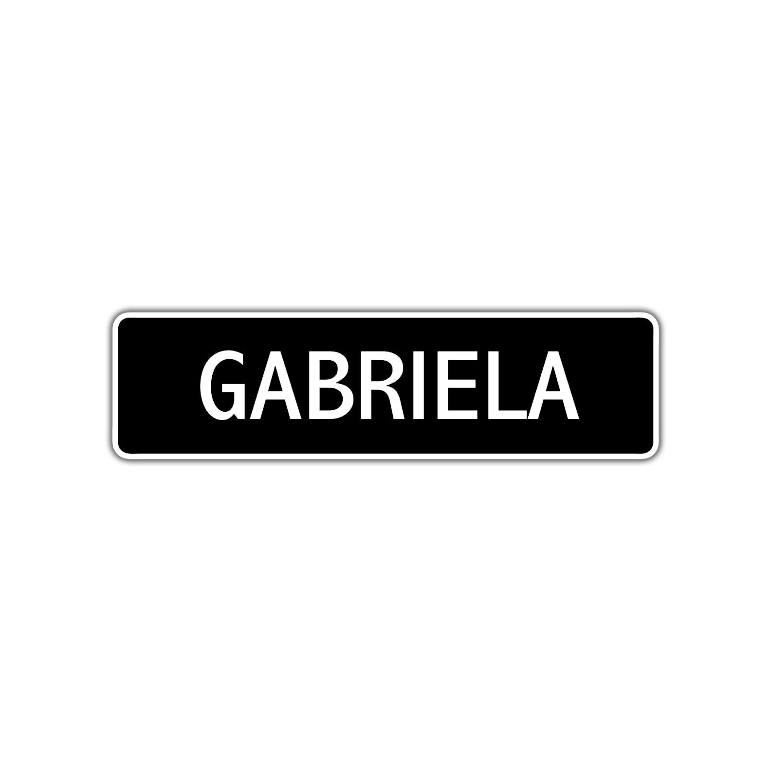 Gabriela Street Sign Children Name Room Plate