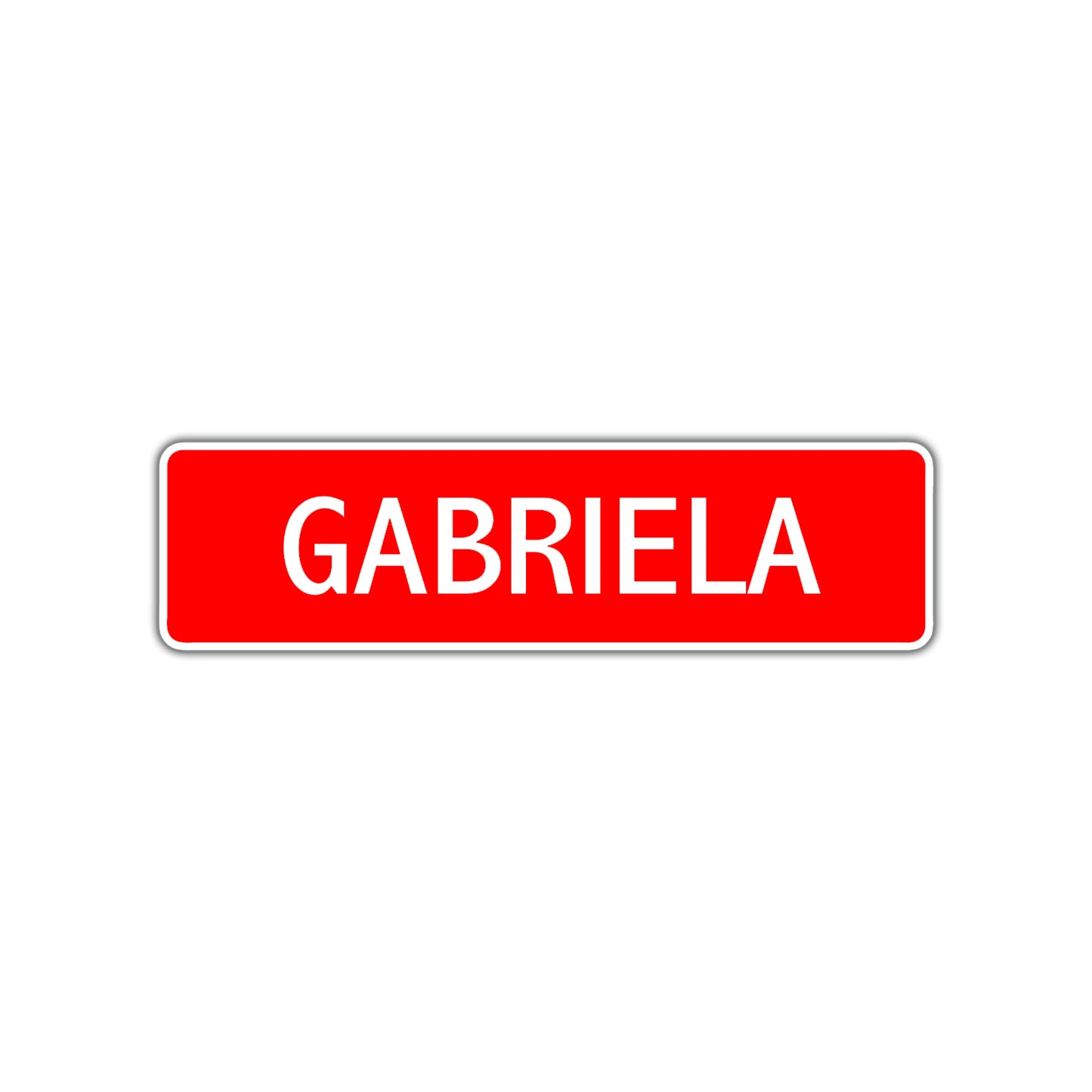 Gabriela Street Sign Children Name Room Plate