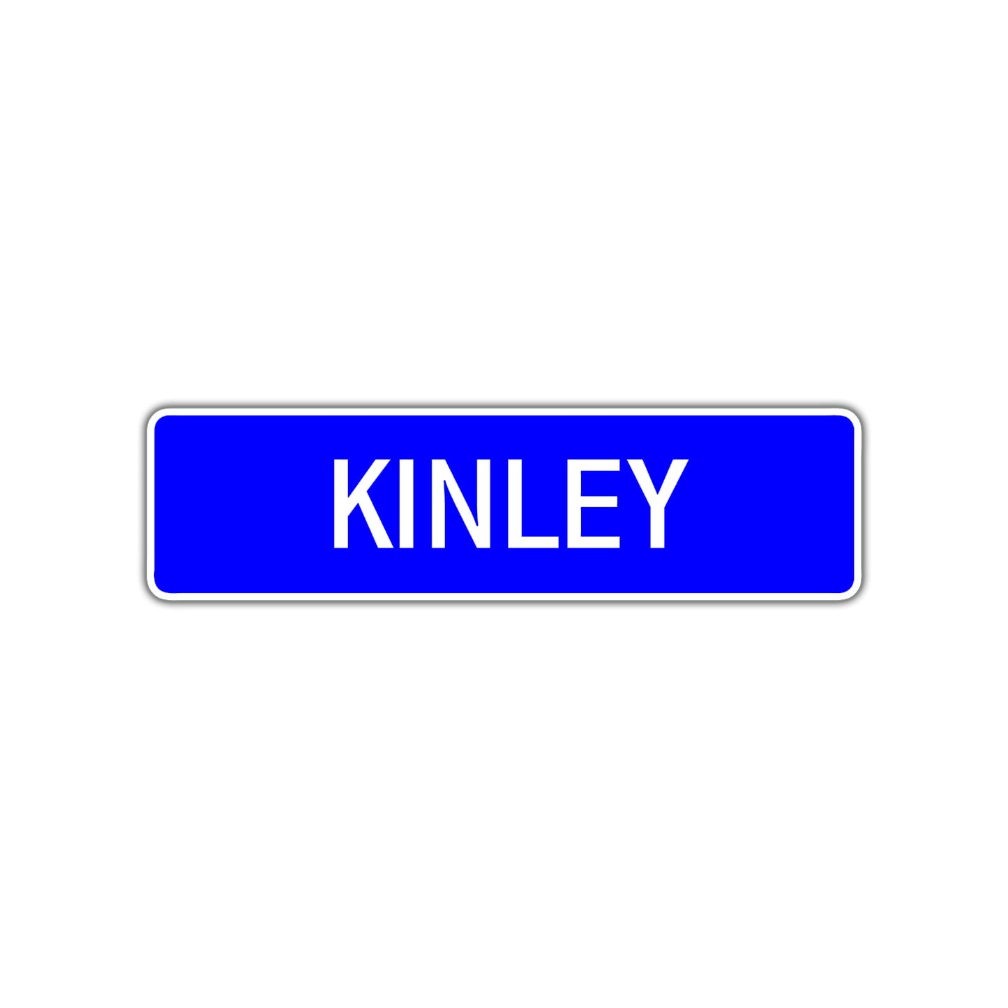 Kinley Street Sign Children Name Room Plate